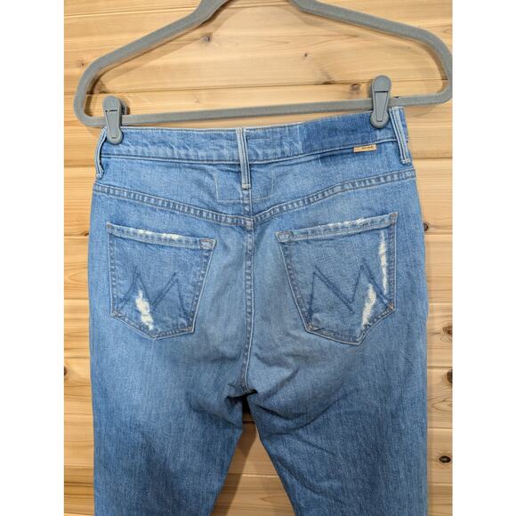 Mother Superior The Insider Ankle Chew Destroyed Bills Size 28 Jeans - Picture 5 of 15